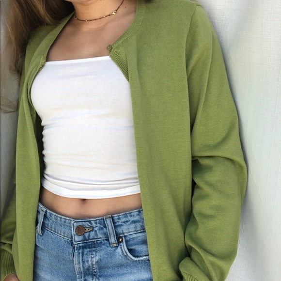 Jaenne Pierre Green Button down - Picture 2 of 3